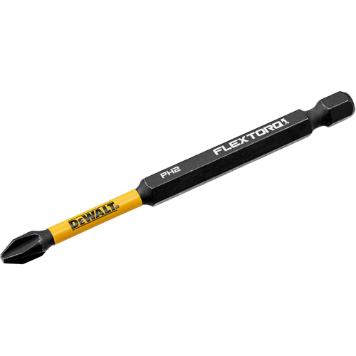 FLEXTORQ&reg; Impact Driver Bit, Phillips, #2 Tip, 1/4" Drive Size, 3-1/2" Length Action Paper