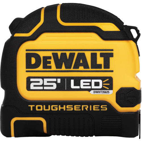 TOUGHSERIES LED Lighted Tape Measure, 25' Action Paper