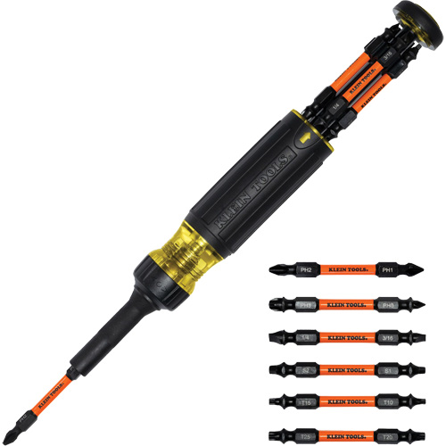13-in-1 Ratcheting Impact-Rated Screwdriver Action Paper