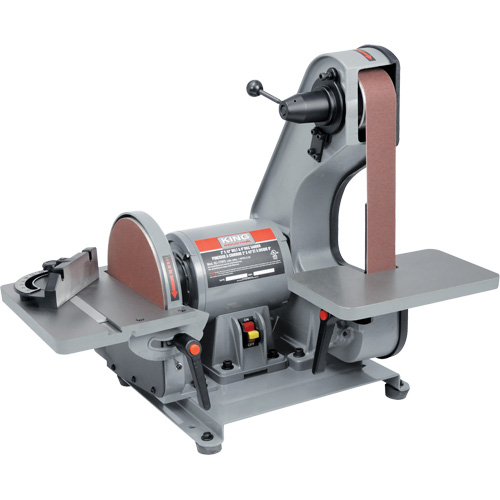Belt & Disc Sander, 1" W x 42" L/2" W x 42" L Belt, 8" Disk Action Paper