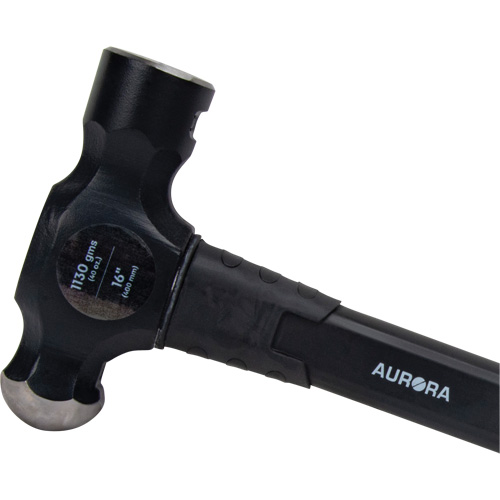 Marteau &agrave; panne ronde, Poids de la t&ecirc;te 40 oz, Face Ordinaire, Prise Fibre de verre Action Paper