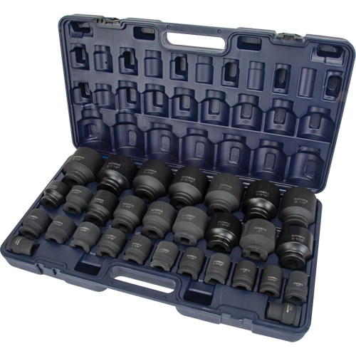SAE Socket Set, 29 Pcs, Impact, 3/4" Drive Size Action Paper