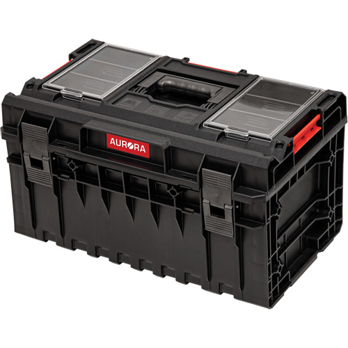 Arx&reg; Medium Toolbox, 23" x 15-1/5" x 12-3/5", Black Action Paper