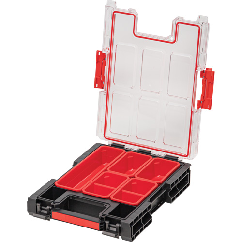 Organisateur moyen avec bacs Arx, 10-3/10" x 14-3/10" x 3", Noir Action Paper