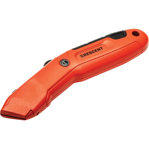 Auto-Retracting Safety Knife, 1", Steel, Aluminum Handle Action Paper