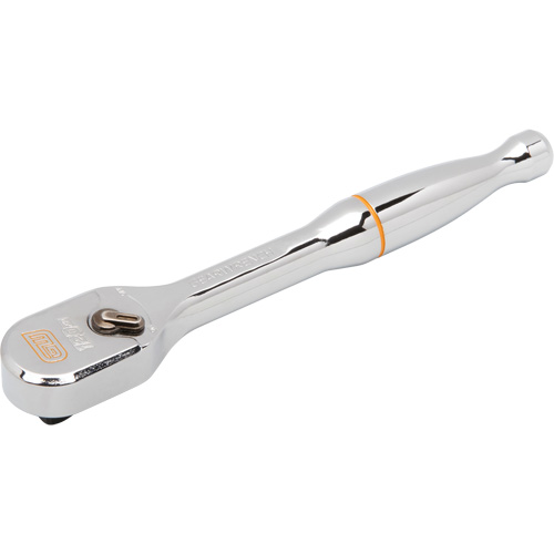 120XP Full Polish Chrome Teardrop Ratchet, 1/4" Drive, Ergonomic Handle Action Paper