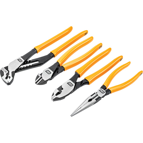 PITBULL Mixed Dual Material Plier Set, 4 Pieces Action Paper