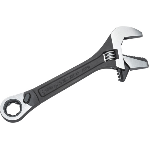 11-Piece Pass-Thru X6 Adjustable Wrench & Spline Socket Set, 13" L, 2-27/50" Max Width, Black Phosphate Action Paper