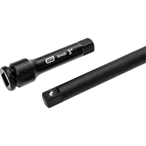 Drive Impact Extension Set, 3/8" Drive, Manganese Phosphate Finish, 4 Pcs Action Paper