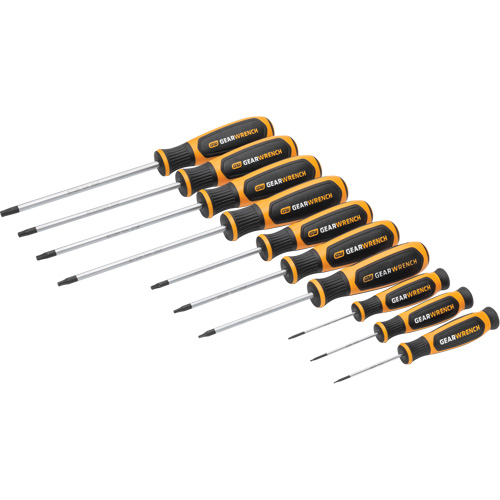 Torx&reg; Dual Material Screwdriver Set in Foam Storage Tray, 10 Pcs. Action Paper