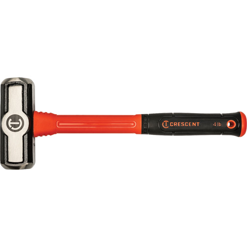 Fiberglass Engineer Hammer, 4 lbs Head Weight, 14" L Action Paper