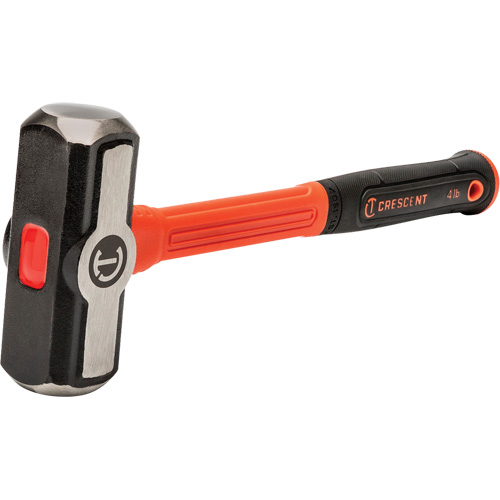 Fiberglass Engineer Hammer, 4 lbs Head Weight, 14" L Action Paper