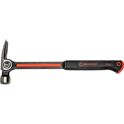 Marteau de charpente en acier avec face meul&eacute;e, 22 oz, Prise en Acier plein, 16" lo Action Paper