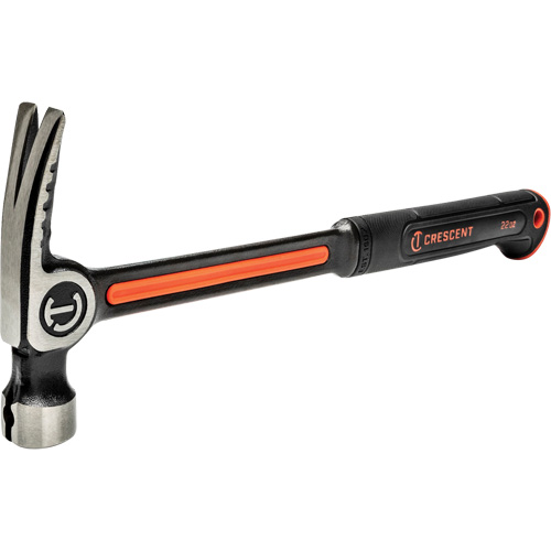 Marteau de charpente en acier avec face meul&eacute;e, 22 oz, Prise en Acier plein, 16" lo Action Paper