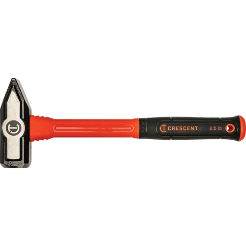 Fiberglass Blacksmith Hammer, 2.5 lbs Head Weight, 13-1/2" L Action Paper