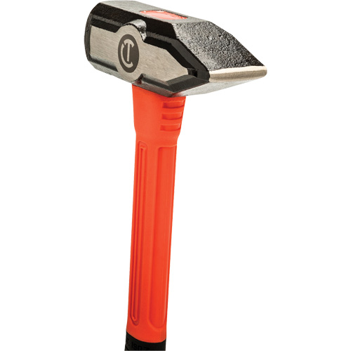 Fiberglass Blacksmith Hammer, 2.5 lbs Head Weight, 13-1/2" L Action Paper