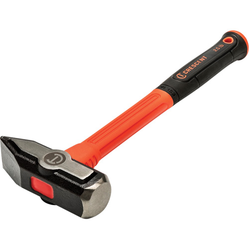 Fiberglass Blacksmith Hammer, 2.5 lbs Head Weight, 13-1/2" L Action Paper