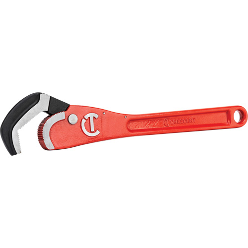 Cl&eacute; pour tuyau en acier auto-ajustable, Cap des m&acirc;choires 2-1/2", Longueur 16", Fini Rev&ecirc;tement en poudre, Prise Non-ergonomique Action Paper