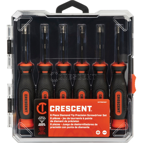 Diamond Tip Precision Screwdriver Set, 6 Action Paper
