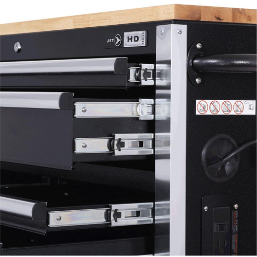 HDRC5212 Armoire mobile de s&eacute;rie HD, 12 tiroirs, 51-1/4" la x 21" p x 40-3/10" h, Noir Action Paper