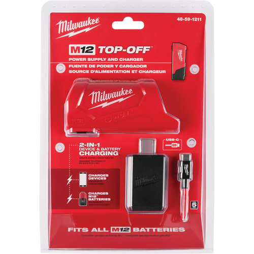 Bloc d'alimentation et chargeur M12 TOP-Off, 12 V, Lithium-ion Action Paper