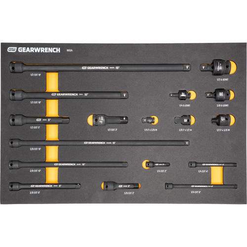 Mechanics Tool Set in Modular Foam Trays with Storage Unit, 247 Pieces Action Paper