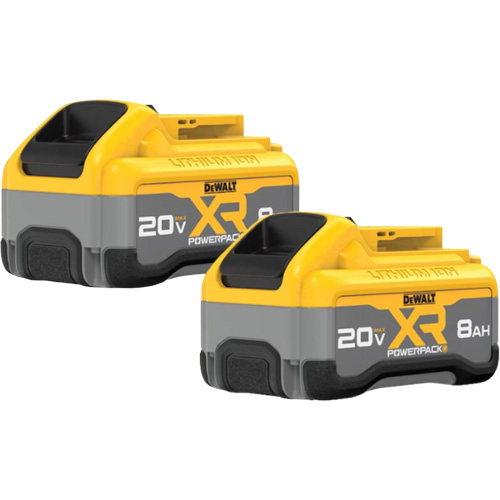 MAX* XR POWERPACK Batteries, Lithium-Ion, 20 V, 8 Ah Action Paper