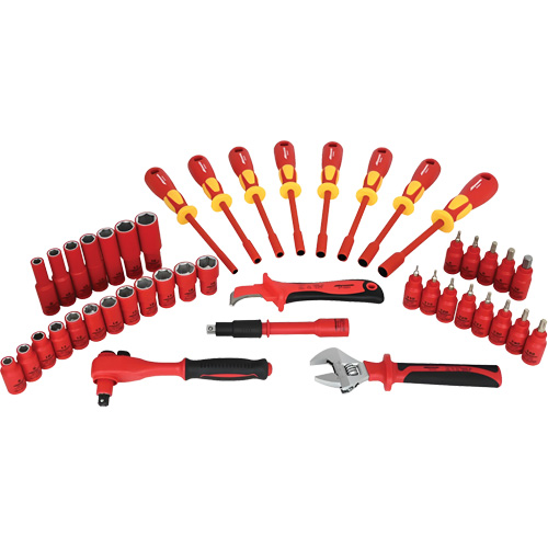 Insulated Socket & Tool Set, 44 Pcs Action Paper