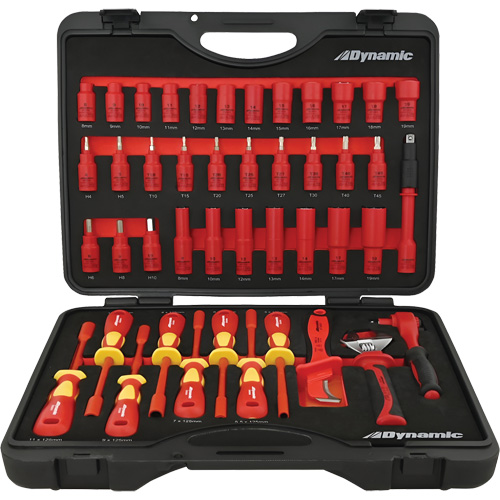 Insulated Socket & Tool Set, 44 Pcs Action Paper