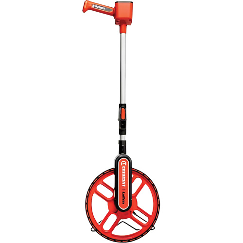 Roue d'arpentage, 12"/30 cm, Gamme de 9999', Pouces/pieds Action Paper