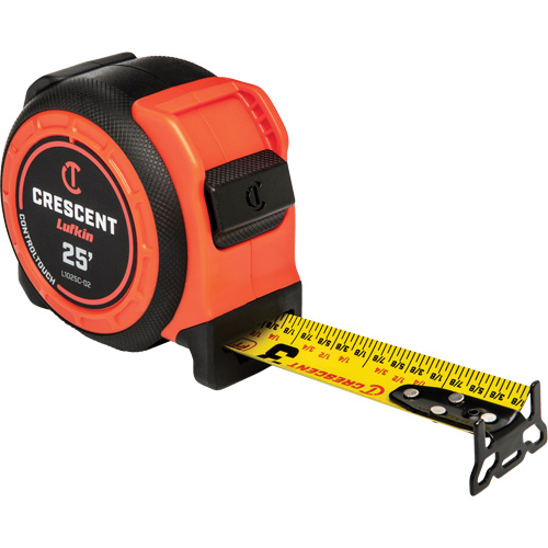 CONTROLTOUCH Tape Measure, 1-3/16" x 25', SAE Graduations Action Paper