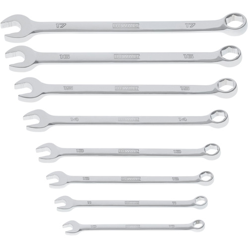 TOUGHSERIES Wrench Set, Combination, 8 Pieces, Metric Action Paper