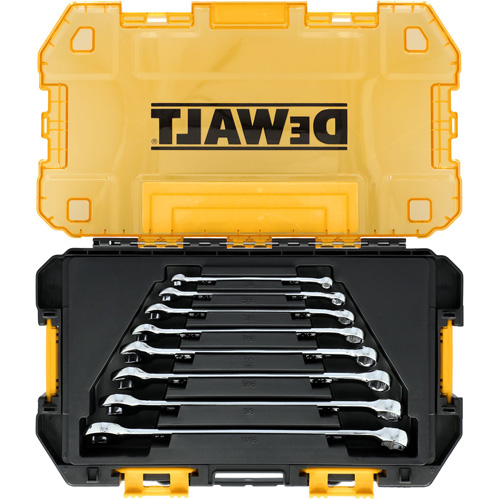 TOUGHSERIES Wrench Set, Combination, 8 Pieces, Imperial Action Paper