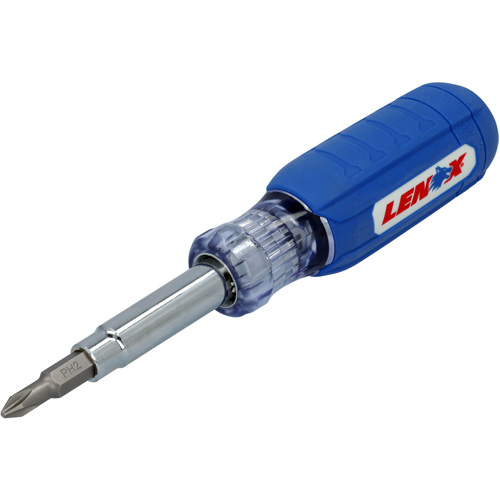 9-in-1 Multi-Bit Screwdriver, Textured Handle Action Paper