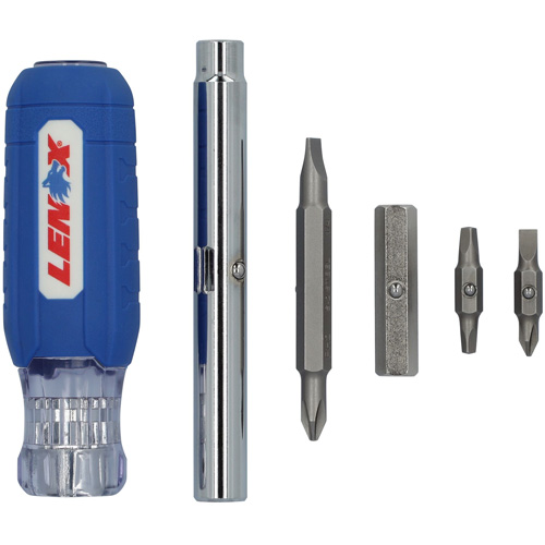 9-in-1 Multi-Bit Screwdriver, Textured Handle Action Paper