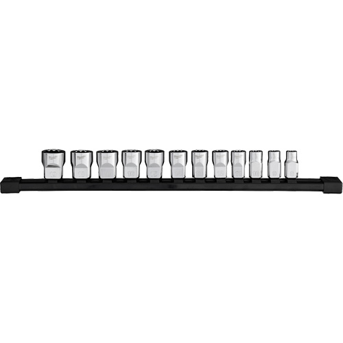Jeu de douilles m&eacute;triques &agrave; 12 pans, 12 Mcx, Prise de 3/8" Action Paper
