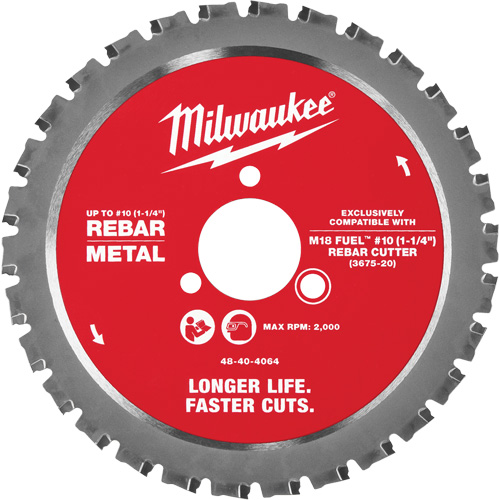 #10 (1-1/4”) Rebar Cutting Blade, 1-1/4" Action Paper