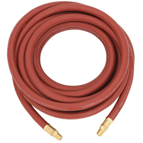 Tuyau AH3825RB, Air, Caoutchouc, 3/8" dia. x 25', 300 psi, 1/4 NPT Action Paper