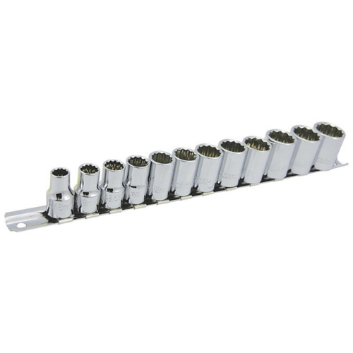 Jeu de douilles m&eacute;triques &agrave; 12 pans SS3812M-12 , 12 Mcx, Prise de 3/8" Action Paper