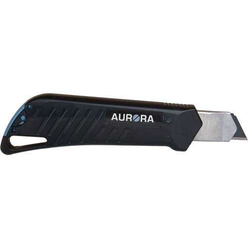 18mm Professional Knife with Ratchet, Stainless Steel, Heavy-Duty, Plastic Handle Action Paper