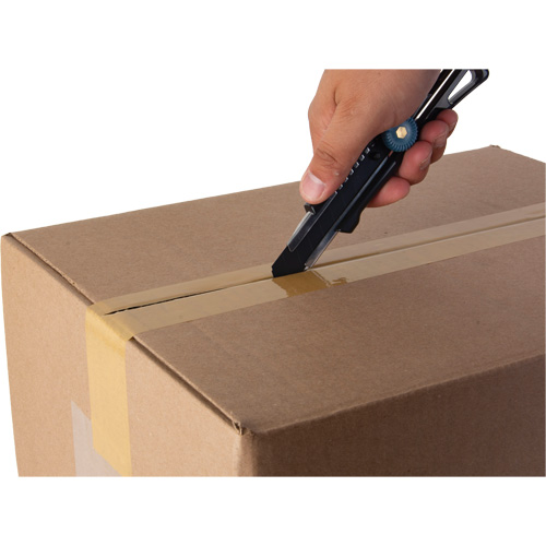 18mm Professional Knife with Ratchet, Stainless Steel, Heavy-Duty, Plastic Handle Action Paper