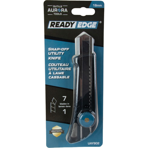18mm Professional Knife with Ratchet, Stainless Steel, Heavy-Duty, Plastic Handle Action Paper