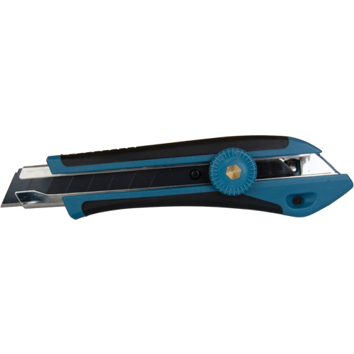 18mm Professional Knife, Stainless Steel, Heavy-Duty, Rubber Handle Action Paper