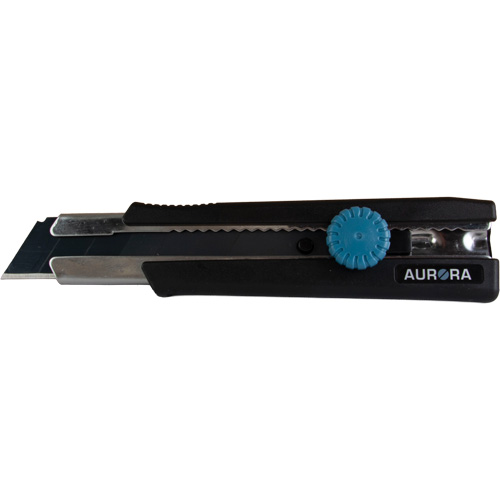 25mm Retractable Knife, Stainless Steel, Heavy-Duty, Rubber Handle Action Paper