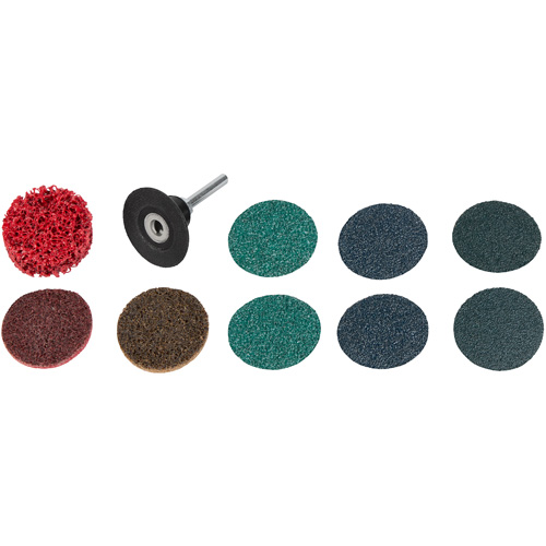 10-Piece 2" Quick Change Disc Kit Action Paper