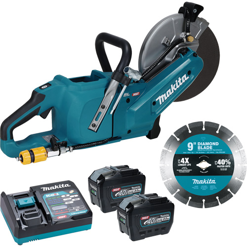 40Vmax XGT Brushless Power Cutter with 8.0Ah Batteries Kit, 9", 40 V Action Paper