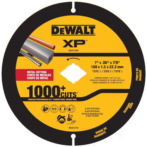XP Metal Diamond Blade for Angle Grinders & Circular Saws Action Paper