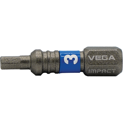 Impactech&reg; Insert Bit, Hex, 3 mm, 1/4" Drive Action Paper