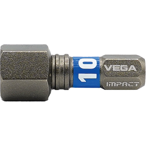 Embout Impactech, Hexagonale, 10 mm, Prise 1/4" Action Paper
