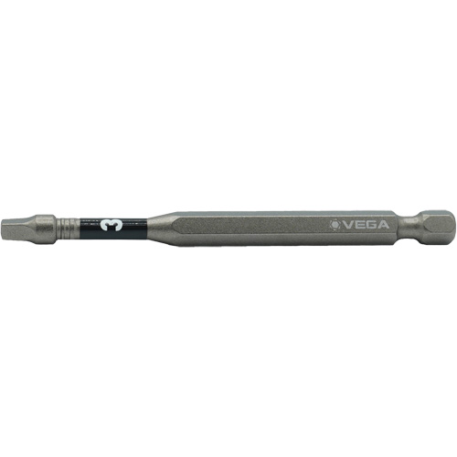 Embout pour outils &eacute;lectriques Impactech, Carr&eacute;e, Embout #3, Prise 1/4", Longueur 6" Action Paper